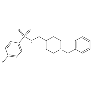 N-[(1-benzylpiperidin-4-yl)methyl]-4-fluorobenzene-1-sulfonamide Structure