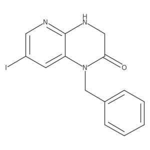 1-Benzyl-7-iodo-3,4-dihydropyrido[2,3-b]pyrazin-2(1H)-one Structure