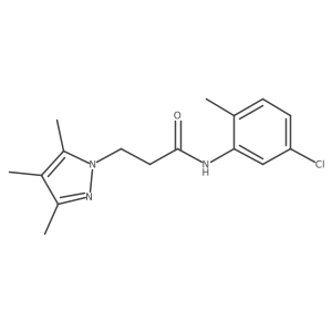 N-(5-chloro-2-methylphenyl)-3-(3,4,5-trimethyl-1H-pyrazol-1-yl)propanamide Structure
