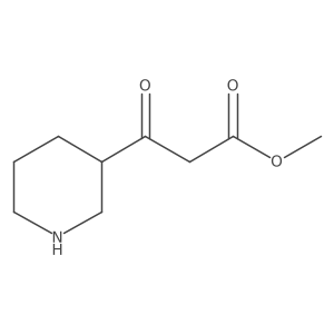 Methyl 3-oxo-3-(piperidin-3-yl)propanoate Structure
