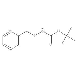 tert-butyl N-(pyridin-2-ylmethoxy)carbamate Structure