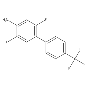 2,5-Difluoro-4-[4-(trifluoromethyl)phenyl]aniline Structure