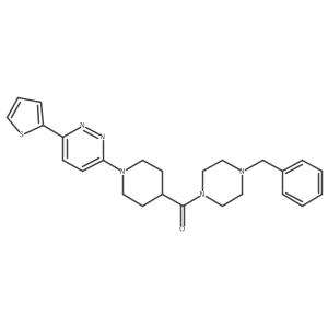 3-{4-[(4-Benzylpiperazin-1-yl)carbonyl]piperidin-1-yl}-6-(2-thienyl)pyridazine Structure