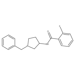 N-(1-benzylpyrrolidin-3-yl)-2-fluorobenzamide Structure