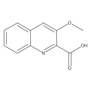 3-Methoxy-2-quinolinecarboxylic acid结构式