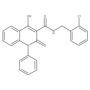 N-(2-chlorobenzyl)-4-hydroxy-2-oxo-1-phenyl-1,2-dihydroquinoline-3-carboxamide Structure