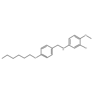 3-Chloro-N-[4-(hexyloxy)benzyl]-4-methoxyaniline结构式