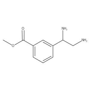 Rac-methyl 3-(1,2-diaminoethyl)benzoate结构式