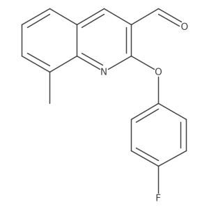 2-(4-Fluorophenoxy)-8-methylquinoline-3-carbaldehyde Structure