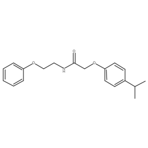 CC(C)c1ccc(OCC(=O)NCCOc2ccccc2)cc1结构式