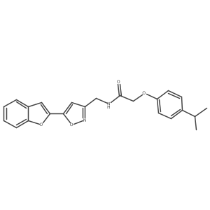 N-((5-(benzofuran-2-yl)isoxazol-3-yl)methyl)-2-(4-isopropylphenoxy)acetamide Structure