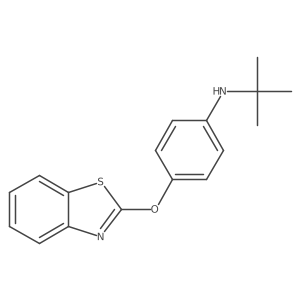 Benzenamine,4-(benzothiazolyloxy)-n-(1,1-dimethylethyl)-结构式