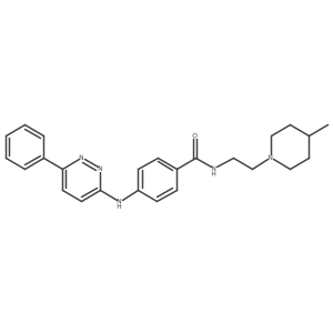 N-[2-(4-methylpiperidin-1-yl)ethyl]-4-[(6-phenylpyridazin-3-yl)amino]benzamide Structure