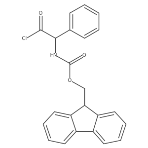 9H-fluoren-9-ylmethyl N-[(1S)-2-chloro-2-oxo-1-phenylethyl]carbamate Structure