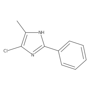 5-Chloro-4-methyl-2-phenyl-1H-imidazole结构式
