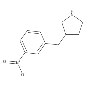 3-[(3-nitrophenyl)methyl]Pyrrolidine结构式