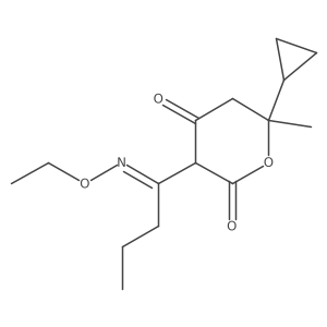 2H-Pyran, tetrahydro-6-cyclopropyl-3-[1-(ethoxyi Structure
