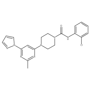 N-(2-chlorophenyl)-4-(2-methyl-6-(1H-pyrazol-1-yl)pyrimidin-4-yl)piperazine-1-carboxamide Structure
