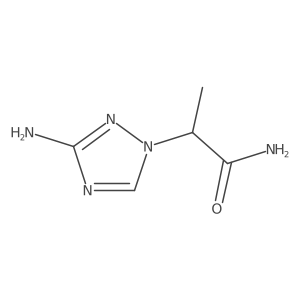 2-(3-amino-1H-1,2,4-triazol-1-yl)propanamide Structure