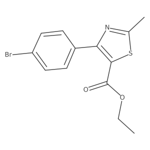 Ethyl 4-(4-bromophenyl)-2-methylthiazole-5-carboxylate Structure