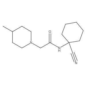 N-(1-cyanocyclohexyl)-2-(4-methylpiperidin-1-yl)acetamide Structure