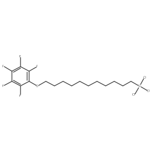 (11-Pentafluorophenoxyundecyl)trichlorosilane Structure