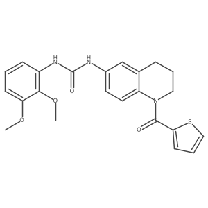 1-(2,3-Dimethoxyphenyl)-3-(1-(thiophene-2-carbonyl)-1,2,3,4-tetrahydroquinolin-6-yl)urea Structure