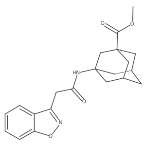 Methyl 3-[2-(1,2-benzoxazol-3-yl)acetamido]adamantane-1-carboxylate Structure