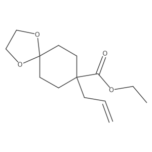 8-(2-Propen-1-yl)-1,4-dioxaspiro[4.5]decane-8-carboxylic acid ethyl ester Structure