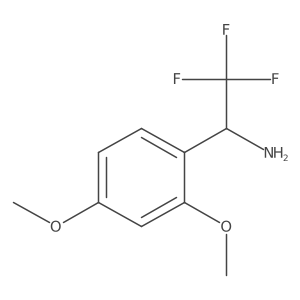 (1S)-1-(2,4-Dimethoxyphenyl)-2,2,2-trifluoroethanamine Structure