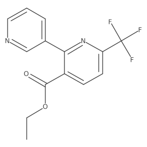 Ethyl 2-(pyridin-3-yl)-6-(trifluoromethyl)nicotinate Structure