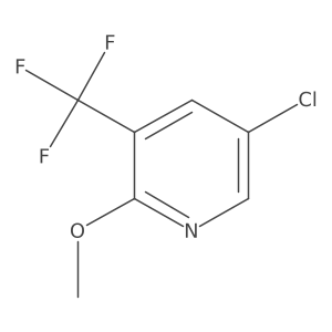 5-Chloro-2-methoxy-3-(trifluoromethyl)pyridine结构式