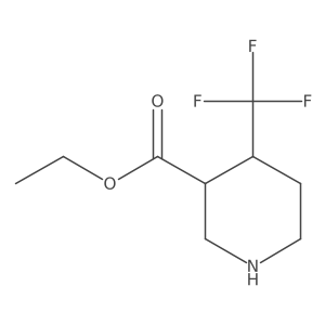 Ethyl 4-(trifluoromethyl)piperidine-3-carboxylate结构式