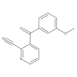 3-(3-Methoxybenzoyl)picolinonitrile结构式