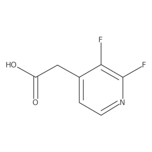 2-(2,3-Difluoropyridin-4-yl)acetic acid Structure