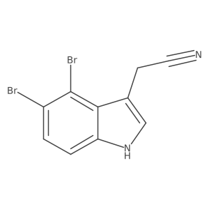 2-(4,5-Dibromo-1H-indol-3-yl)acetonitrile Structure