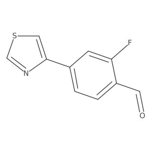 2-Fluoro-4-(1,3-thiazol-4-yl)benzaldehyde Structure
