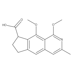 1,9-Dimethoxy-3-methyl-7,8-dihydro-6H-cyclopenta[g]isoquinoline-8-carboxylic acid Structure