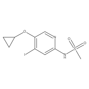N-(5-Cyclopropoxy-4-iodopyridin-2-YL)methanesulfonamide结构式