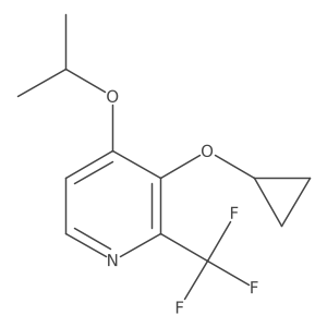 3-Cyclopropoxy-4-isopropoxy-2-(trifluoromethyl)pyridine结构式