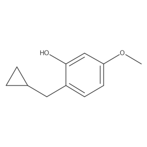 2-(Cyclopropylmethyl)-5-methoxyphenol结构式