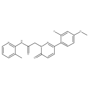 2-(3-(2-fluoro-4-methoxyphenyl)-6-oxopyridazin-1(6H)-yl)-N-(3-methylpyridin-2-yl)acetamide Structure