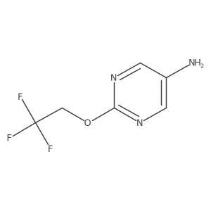 5-Pyrimidinamine, 2-(2,2,2-trifluoroethoxy)-结构式