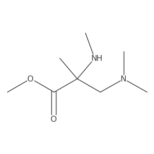 Methyl 3-(dimethylamino)-2-methyl-2-(methylamino)propanoate Structure
