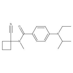 N-(1-cyanocyclobutyl)-4-[ethyl(propan-2-yl)amino]-N-methylbenzamide Structure