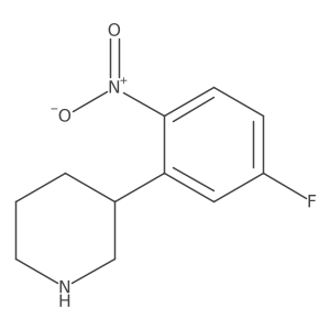 3-(5-Fluoro-2-nitrophenyl)piperidine结构式