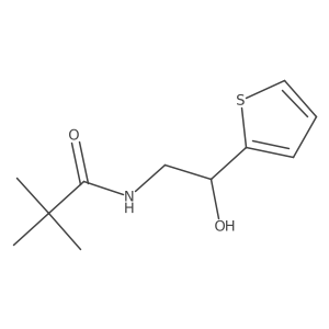 N-(2-hydroxy-2-(thiophen-2-yl)ethyl)pivalamide Structure