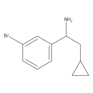 1-(3-Bromophenyl)-2-cyclopropylethanamine结构式