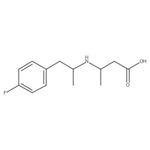 Butanoic acid, 3-[[2-(4-fluorophenyl)-1-methylethyl]amino]-结构式