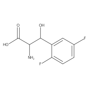 2-Amino-3-(2,5-difluorophenyl)-3-hydroxypropanoic acid结构式
